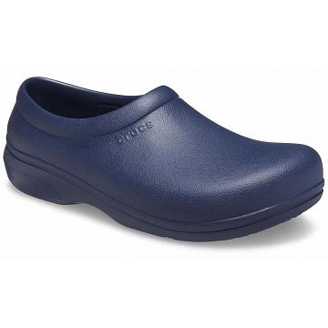 Crocs On-The-Clock Munka Slip-On Klumpa Női Sötétkék | HU 0117DFMN